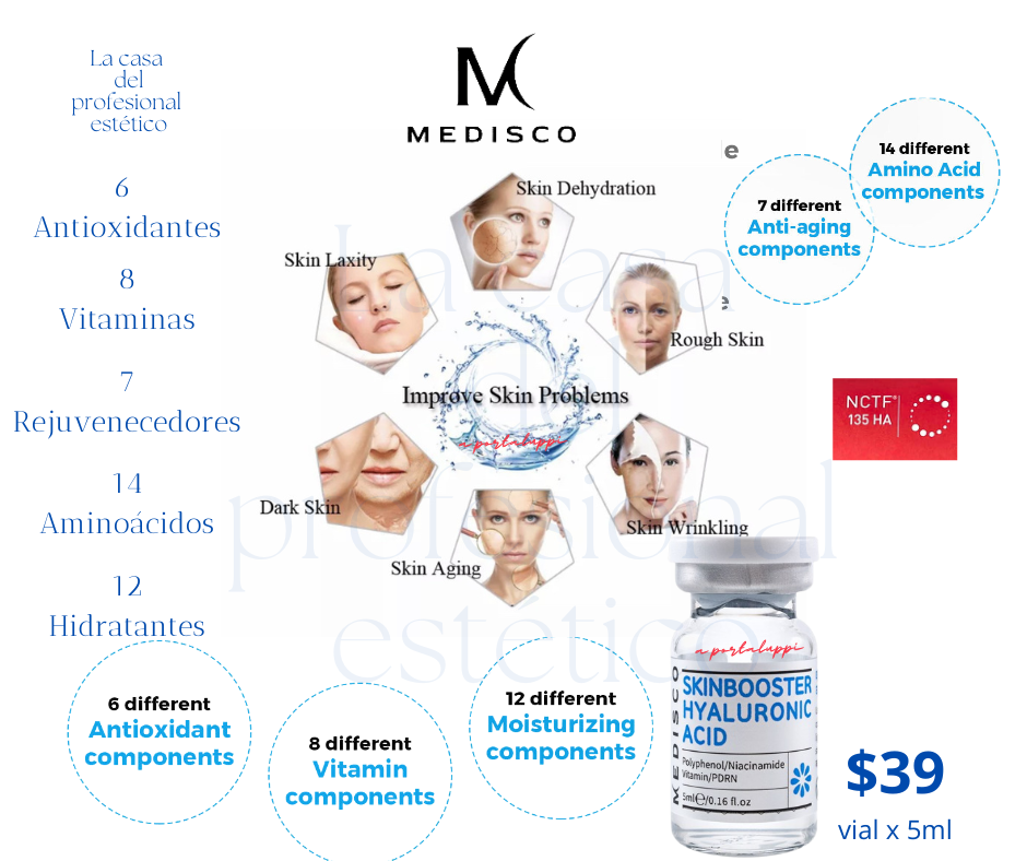 nctf medisco exosomas pdx5 skin booster bioregenerador