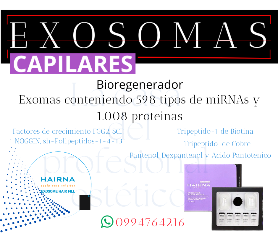 exosomas capilares pdx perdida del cabello dermaline dlexo